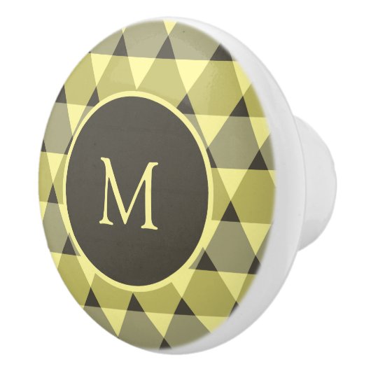 三角形パターン セラミックノブ (右)