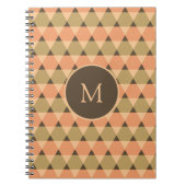 三角形パターン ノートブック (正面)