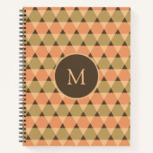 三角形パターン ノートブック (正面)