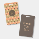 三角形パターン バッジ (表裏)