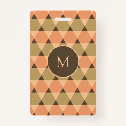 三角形パターン バッジ (正面)