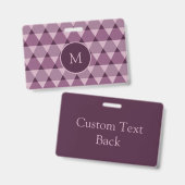 三角形パターン バッジ (正面＆裏面)