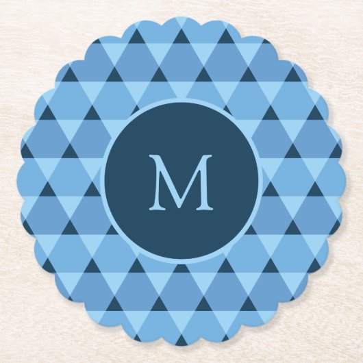 三角形パターン ペーパーコースター (正面)