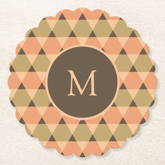 三角形パターン ペーパーコースター (正面)