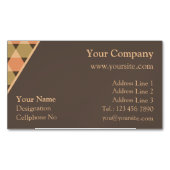 三角形パターン マグネット名刺 (正面)