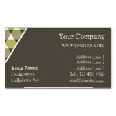 三角形パターン マグネット名刺 (正面)