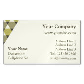 三角形パターン マグネット名刺 (正面)