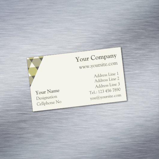 三角形パターン マグネット名刺 (インサイチュ)