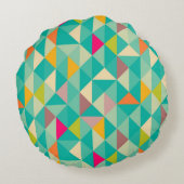 三角形パターン ラウンドクッション (裏面)