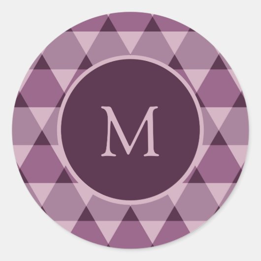 三角形パターン ラウンドシール (正面)