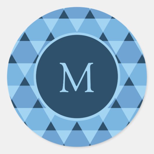 三角形パターン ラウンドシール (正面)