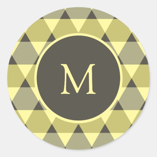 三角形パターン ラウンドシール (正面)