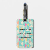 三角形パターン ラゲッジタグ (裏面縦)