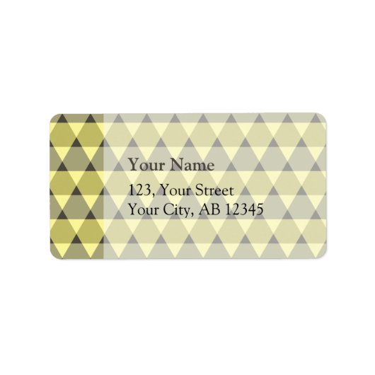 三角形パターン ラベル (正面)