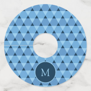 三角形パターン ワイングラスタグ