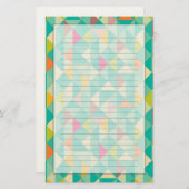 三角形パターン 便箋 (正面/裏面)