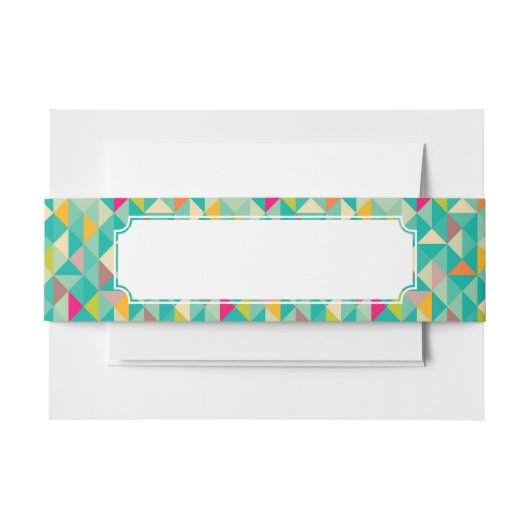 三角形パターン 招待状ベリーバンド (正面例)