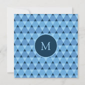 三角形パターン 招待状 (正面)