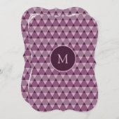 三角形パターン 招待状 (正面/裏面)