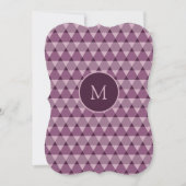 三角形パターン 招待状 (正面)