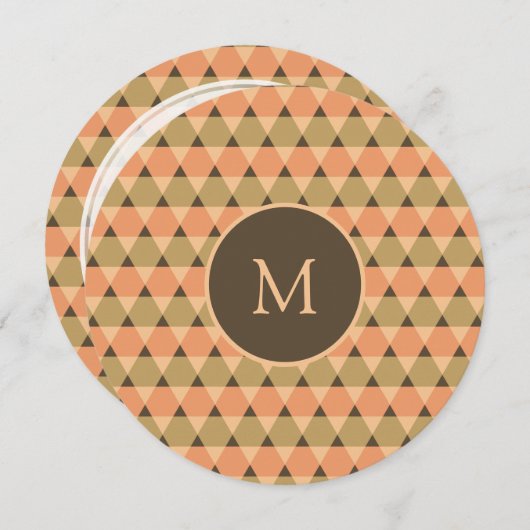 三角形パターン 招待状 (正面/裏面)