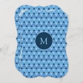 三角形パターン 招待状 (正面/裏面)