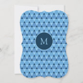 三角形パターン 招待状 (正面)