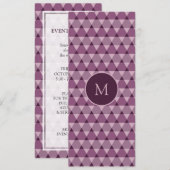 三角形パターン 招待状 (正面/裏面)