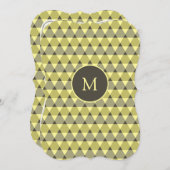 三角形パターン 招待状 (正面/裏面)