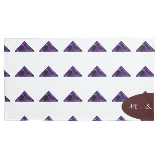 三角形パターン 枕カバー (正面左)