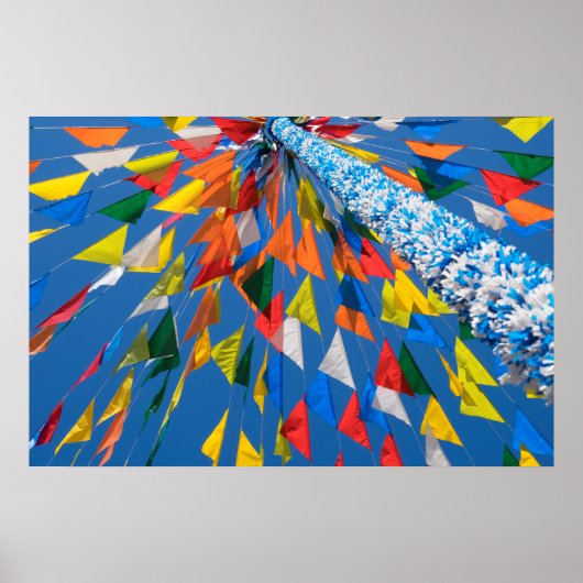三角形フラグの装飾 ポスター (正面)