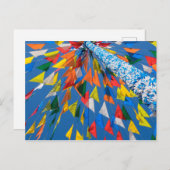 三角形フラグの装飾 ポストカード (正面/裏面)