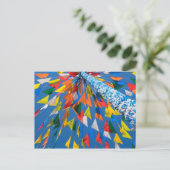 三角形フラグの装飾 ポストカード (スタンド正面)