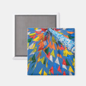 三角形フラグの装飾 マグネット (正面/裏面)