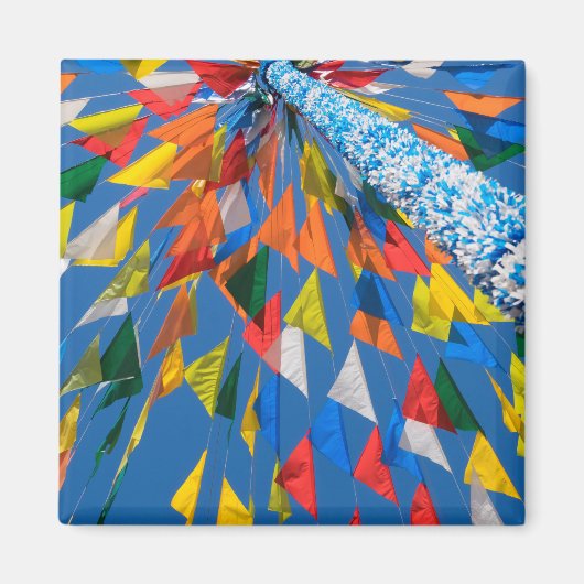 三角形フラグの装飾 マグネット (正面)