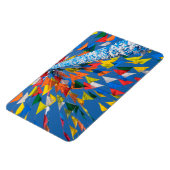 三角形フラグの装飾 マグネット (左側)