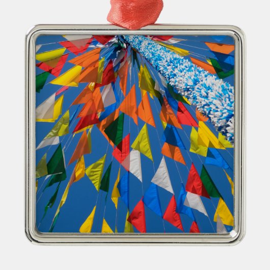 三角形フラグの装飾 メタルオーナメント (正面)