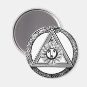 三角形フリーメーソンヘビ マグネット (正面/裏面)