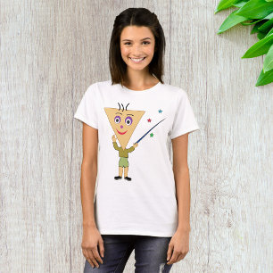 三角形ヘッドキャラクターウィメンズTシャツ Tシャツ