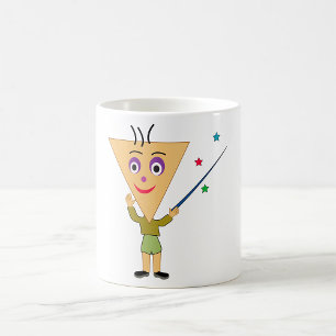 三角形ヘッドキャラクターマグ コーヒーマグカップ