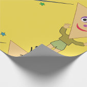 三角形ヘッドキャラクター包装紙 ラッピングペーパー