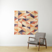 三角形モザイク水の色パター自然ン タペストリー (インサイチュ(横))