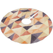 三角形モザイク水の色パター自然ン ブラッシュドポリエステルツリースカート (アングル)