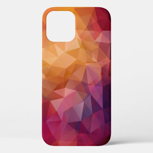 三角形モザイク:暗いヴィンテージ Case-Mate iPhoneケース (裏面)