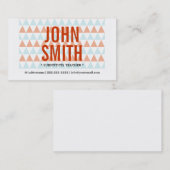 三角形モダン代替先生名刺 名刺 (正面/裏面)