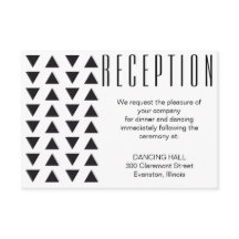 三角形モダン式披露宴カード
