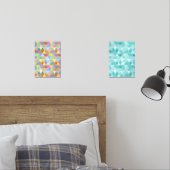 三角形モダン抽象芸術アートウォールポスターセット2 (寝室)