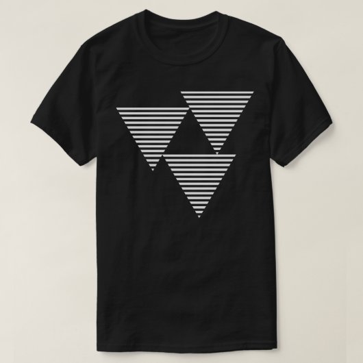 三角形ラインデザイン Tシャツ (デザイン正面)