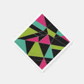 三角形抽象芸術プリント幾何学モード スタンダードカクテルナプキン (角)