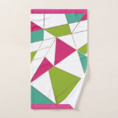 三角形抽象芸術プリント幾何学モード バスタオルセット (ハンドタオル)